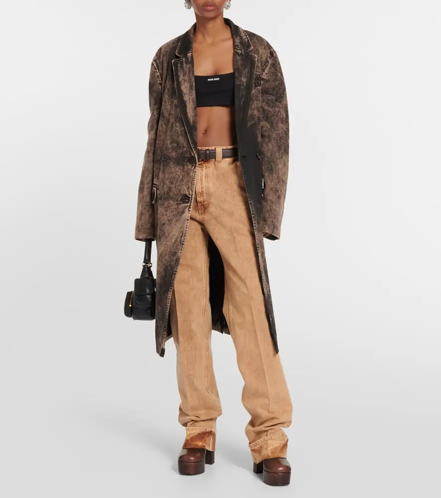 Miu Miu Marbleized low-rise straight jeans | Thumbnail 7 Miu Miu Marbleized low-rise straight jeans | Thumbnail 7