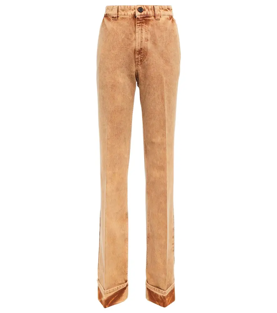 Miu Miu Marbleized low-rise straight jeans | Image 1 Miu Miu Marbleized low-rise straight jeans | Image 1