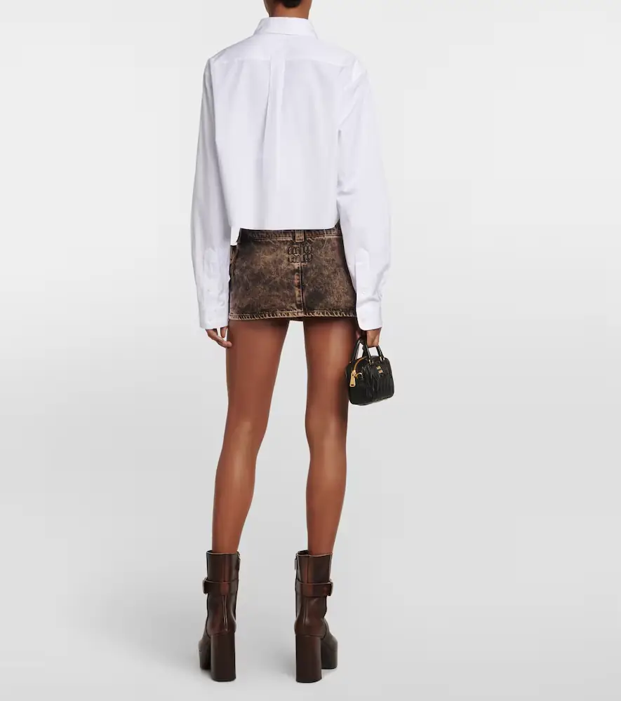 Miu Miu Denim miniskirt | Thumbnail 3