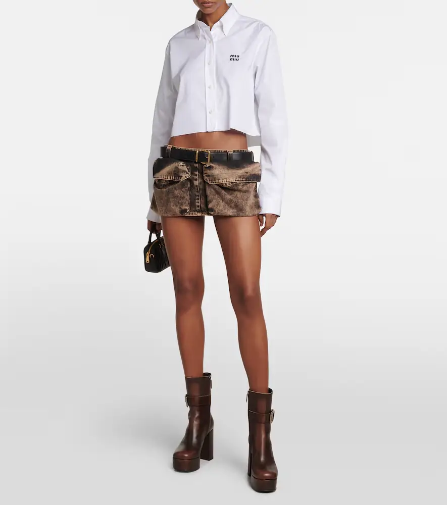 Miu Miu Denim miniskirt | Thumbnail 5