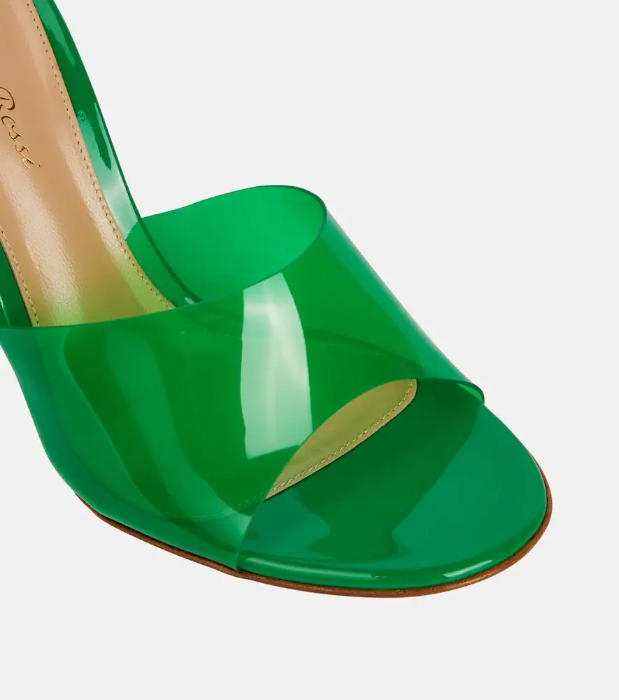 Gianvito Rossi Vernice PVC wedge mules | Thumbnail 4
