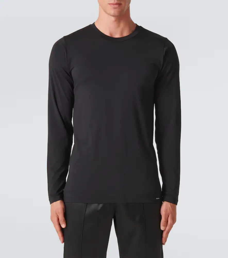 Tom Ford Long-sleeve cotton-blend T-shirt | Thumbnail 3 Tom Ford Long-sleeve cotton-blend T-shirt | Thumbnail 3