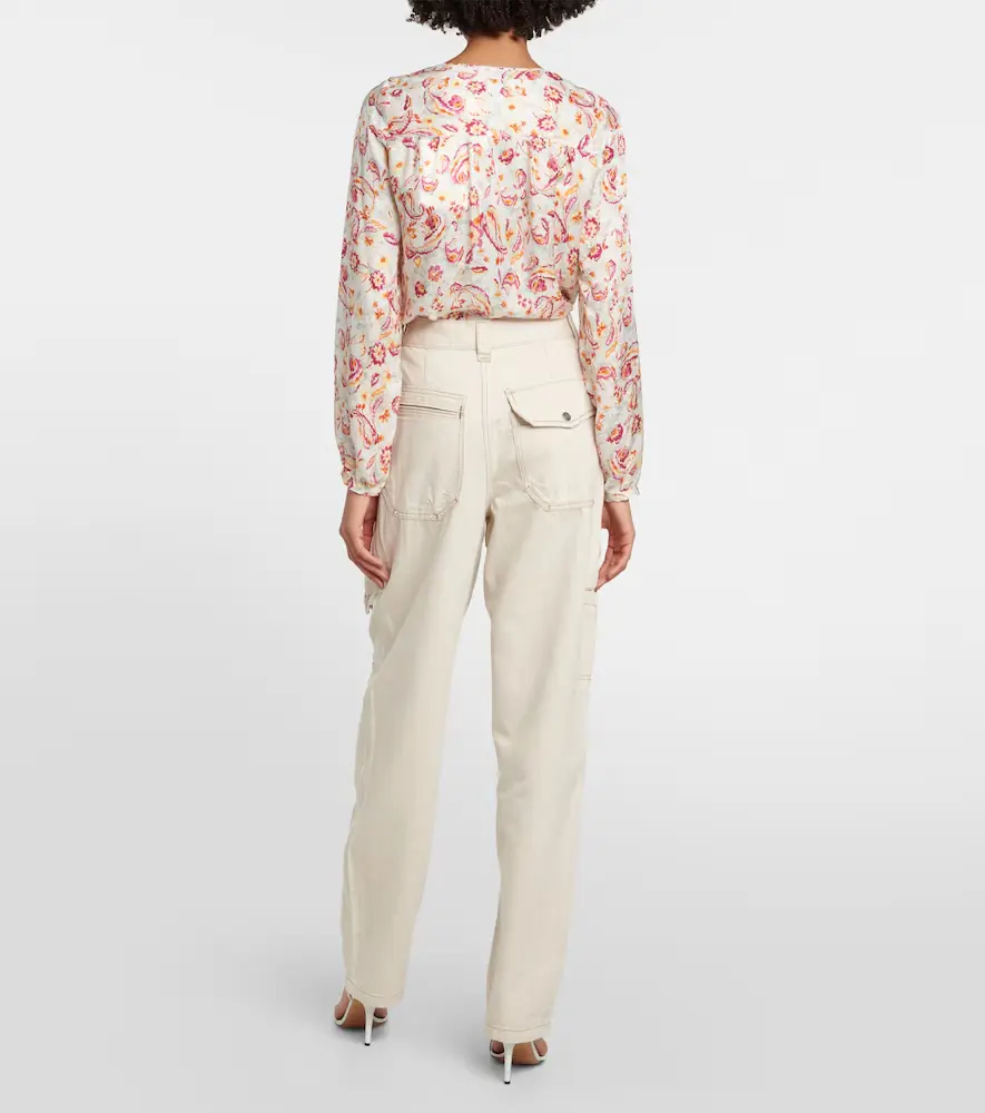 Isabel Marant Paciane wide-leg cargo jeans | Thumbnail 2