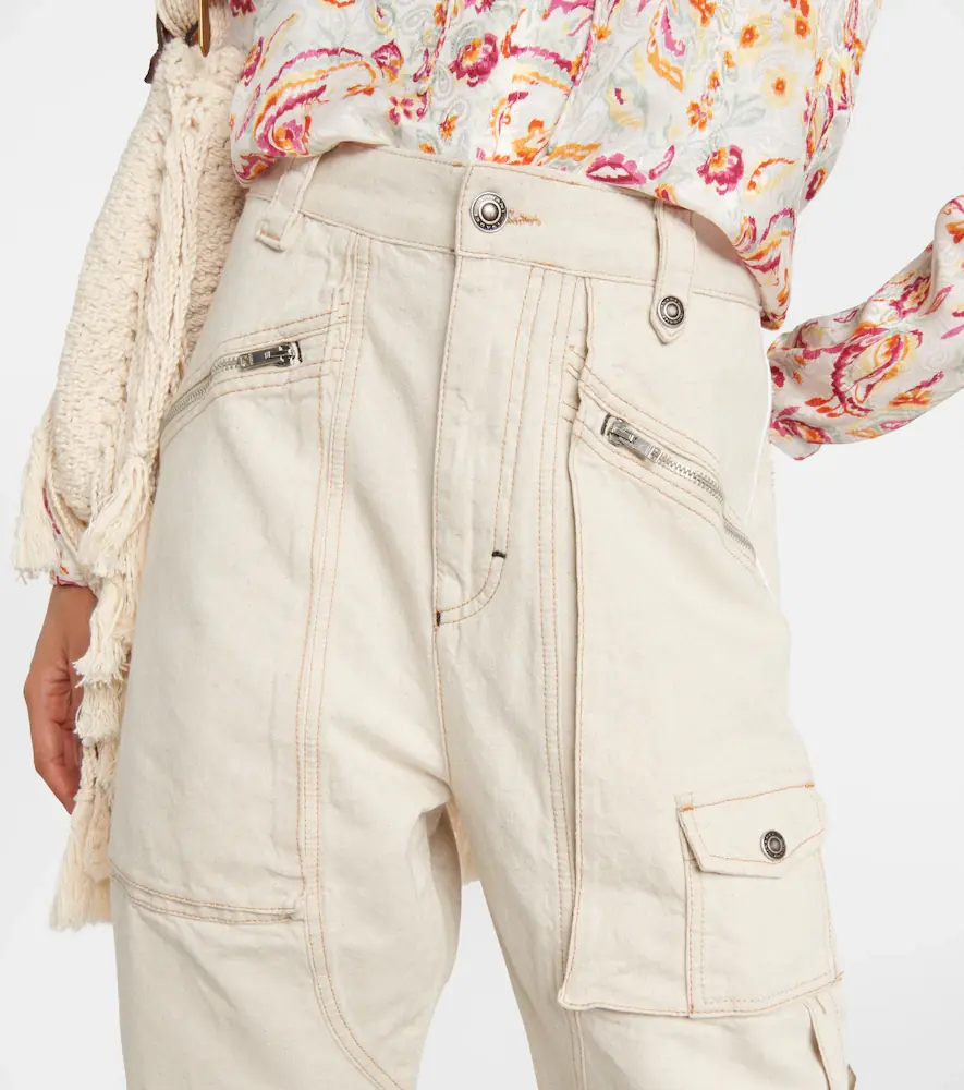 Isabel Marant Paciane wide-leg cargo jeans | Thumbnail 3