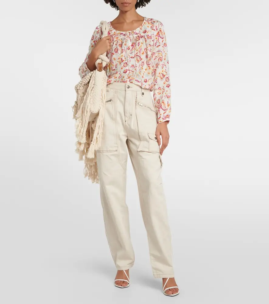 Isabel Marant Paciane wide-leg cargo jeans | Thumbnail 5