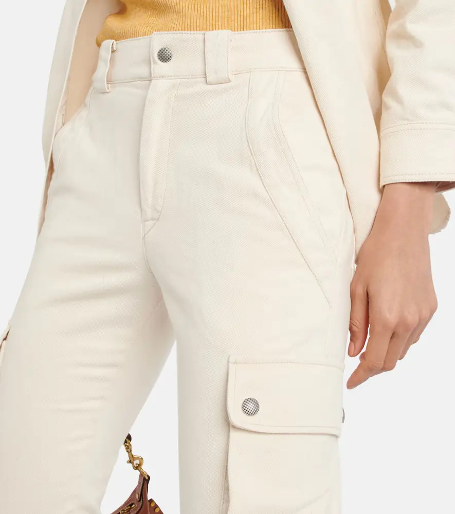 Isabel Marant Evalia tapered cotton cargo pants | Thumbnail 4