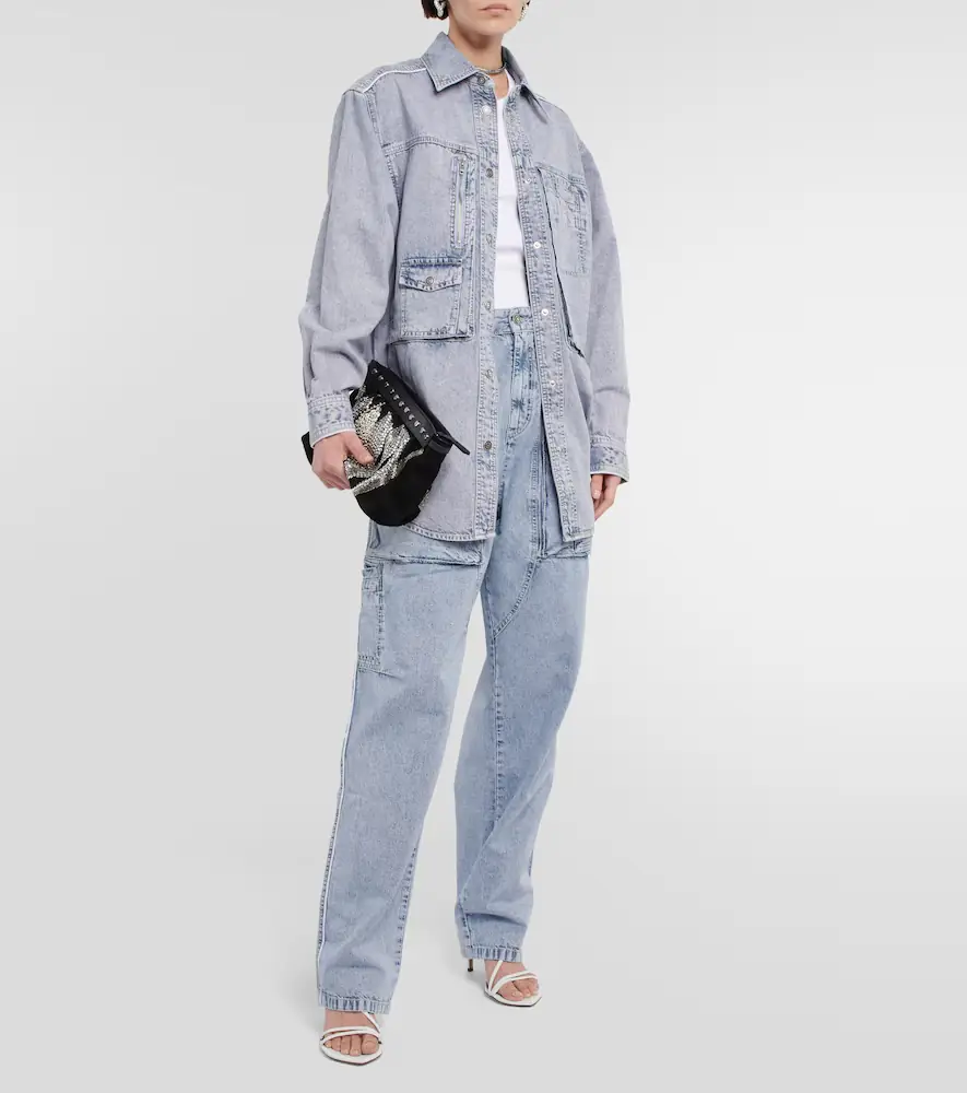 Isabel Marant Paciane wide-leg cargo jeans | Thumbnail 2