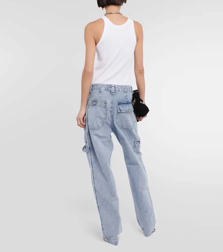 Isabel Marant Paciane wide-leg cargo jeans | Thumbnail 4