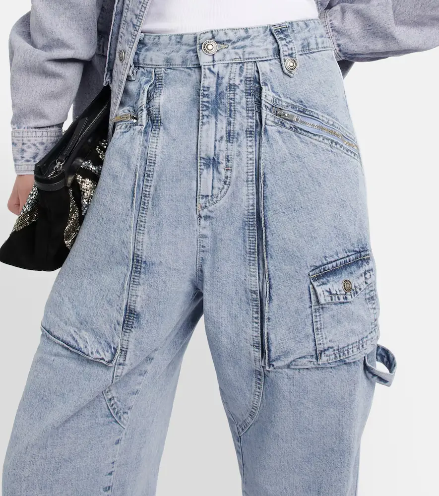 Isabel Marant Paciane wide-leg cargo jeans | Thumbnail 5