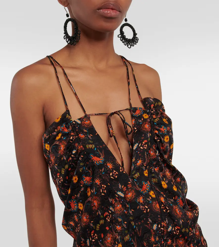Isabel Marant Presly floral silk-blend minidress | Thumbnail 2 Isabel Marant Presly floral silk-blend minidress | Thumbnail 2