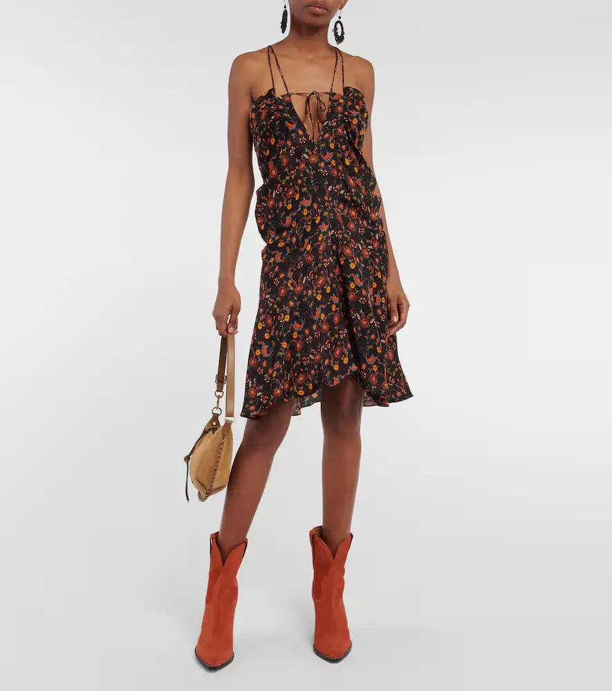 Isabel Marant Presly floral silk-blend minidress | Thumbnail 5 Isabel Marant Presly floral silk-blend minidress | Thumbnail 5
