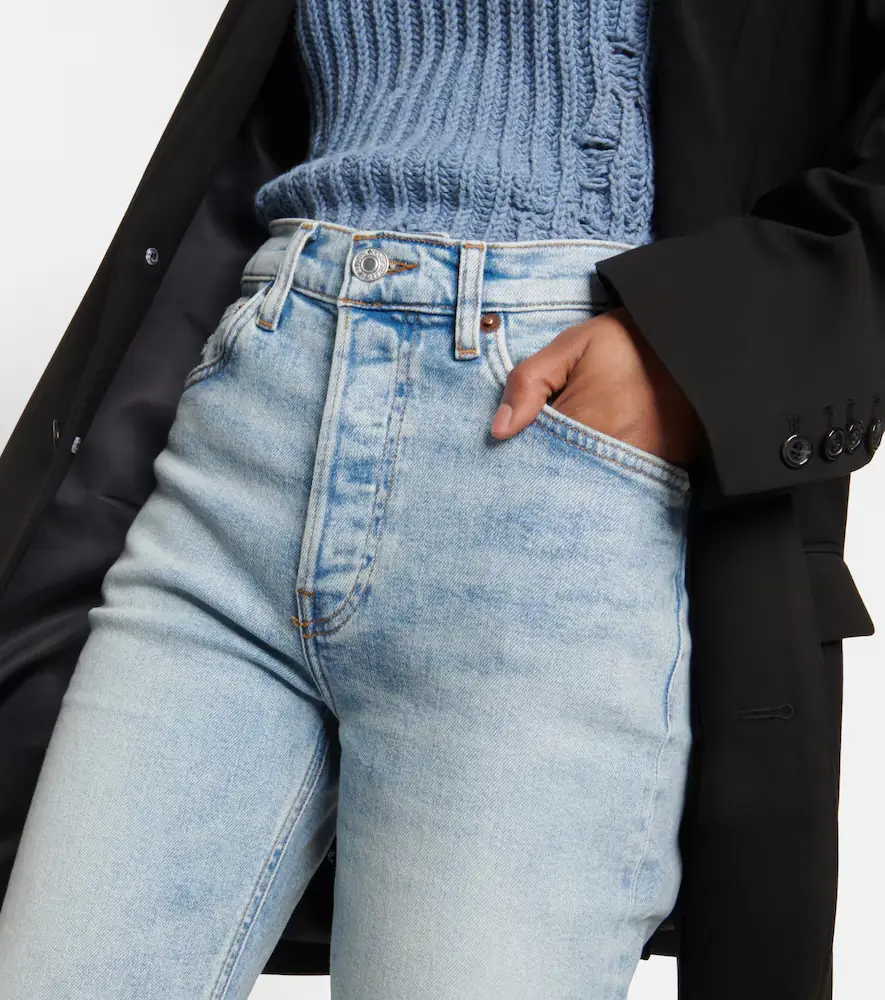 RE/DONE 70s high-rise split-hem bootcut jeans | Thumbnail 2