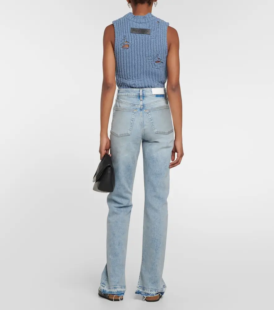 RE/DONE 70s high-rise split-hem bootcut jeans | Thumbnail 4