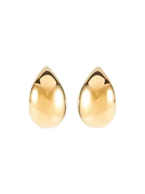 Drop gold-plated sterling silver earrings