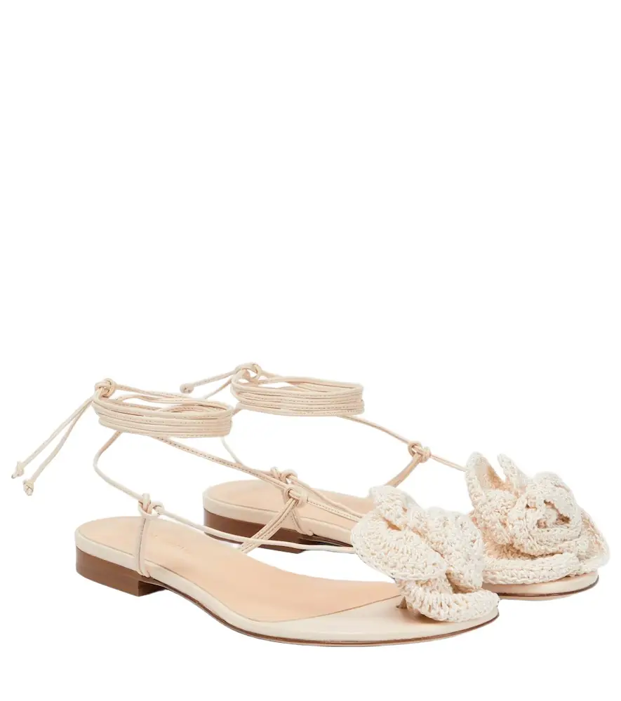 Magda Butrym Crochet and leather sandals | Image 1 Magda Butrym Crochet and leather sandals | Image 1