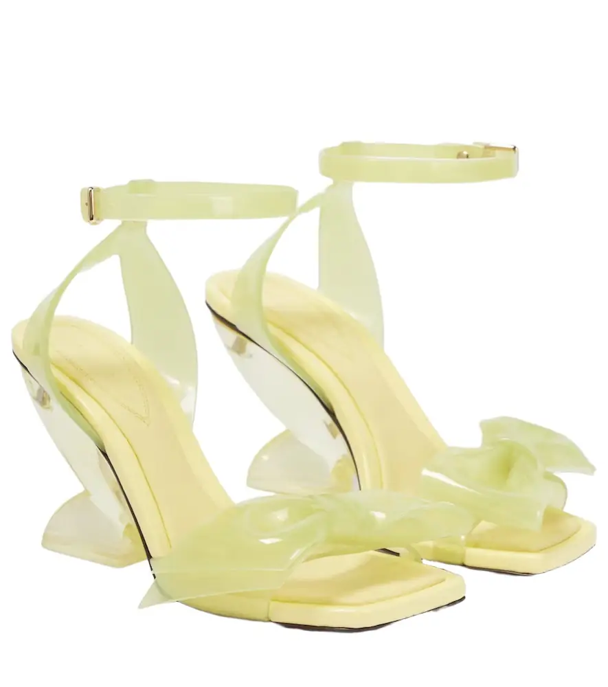 Zimmermann Jelly Bow 85 PVC wedge sandals