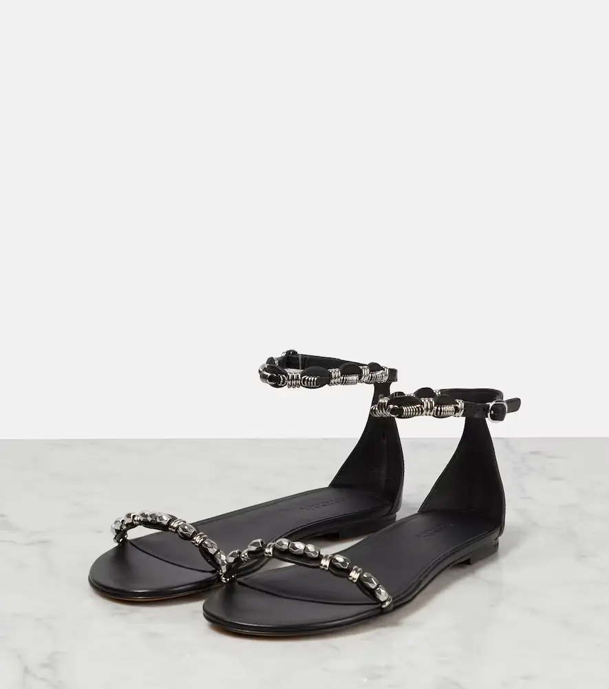 Isabel Marant Embellished leather sandals | Thumbnail 2