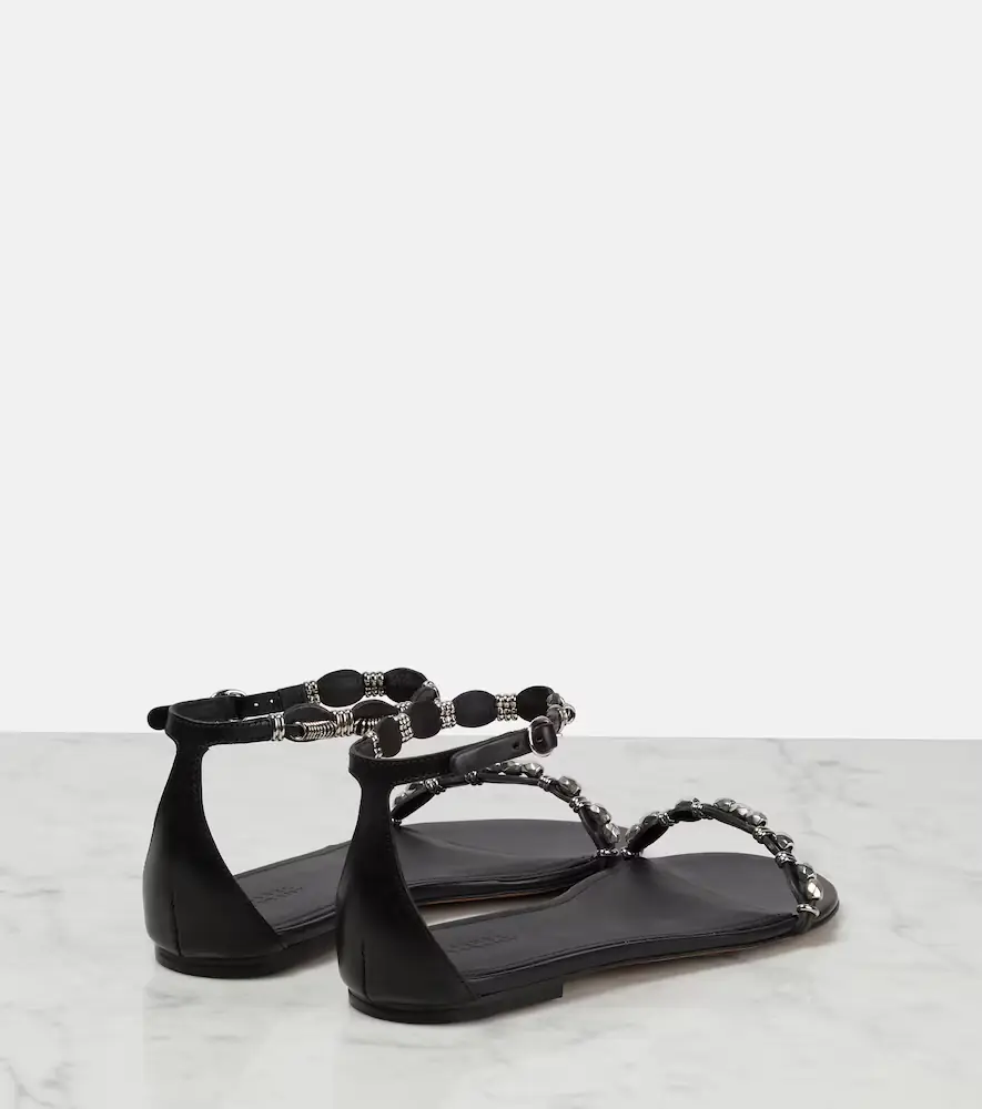 Isabel Marant Embellished leather sandals | Thumbnail 3
