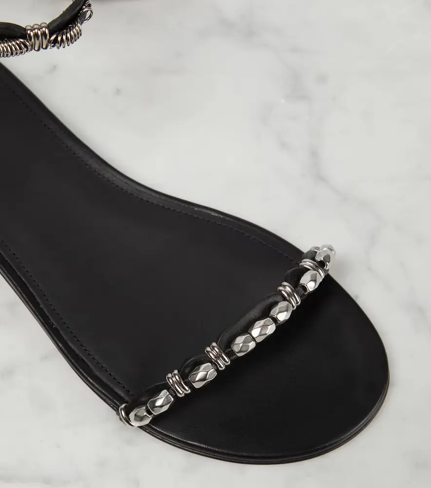 Isabel Marant Embellished leather sandals | Thumbnail 4
