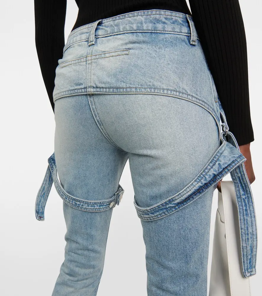Courrèges Courrèges Mid-rise bootcut jeans | Thumbnail 4 Courrèges Courrèges Mid-rise bootcut jeans | Thumbnail 4