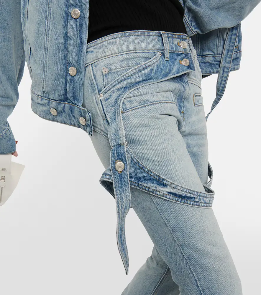 Courrèges Courrèges Mid-rise bootcut jeans | Thumbnail 5 Courrèges Courrèges Mid-rise bootcut jeans | Thumbnail 5