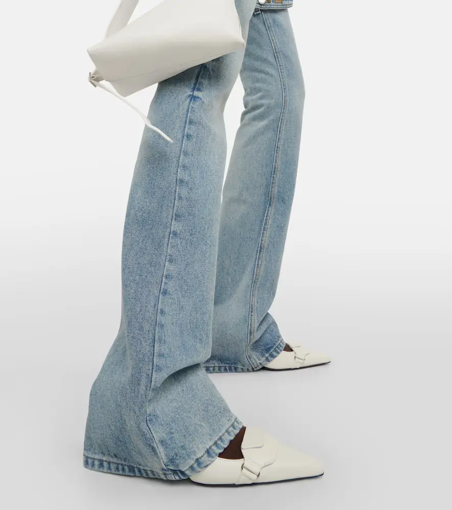 Courrèges Courrèges Mid-rise bootcut jeans | Thumbnail 6 Courrèges Courrèges Mid-rise bootcut jeans | Thumbnail 6