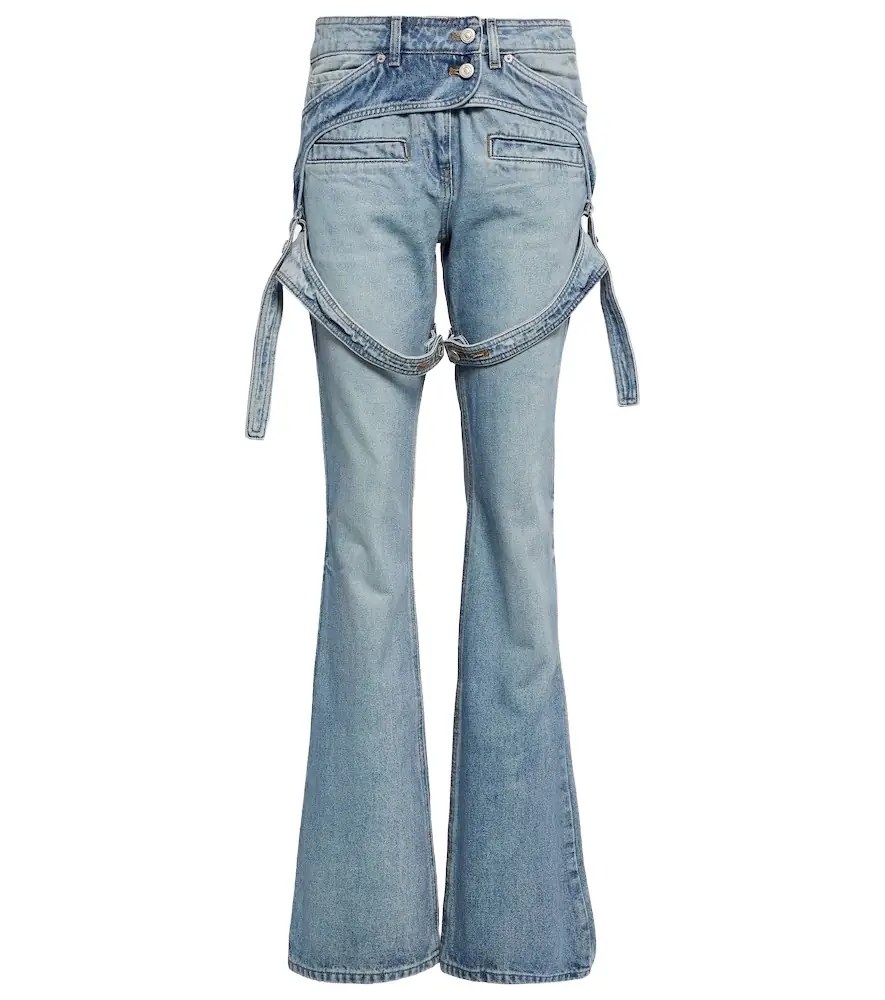 Courreges Courrèges Mid-rise bootcut jeans | Image 1 Courreges Courrèges Mid-rise bootcut jeans | Image 1