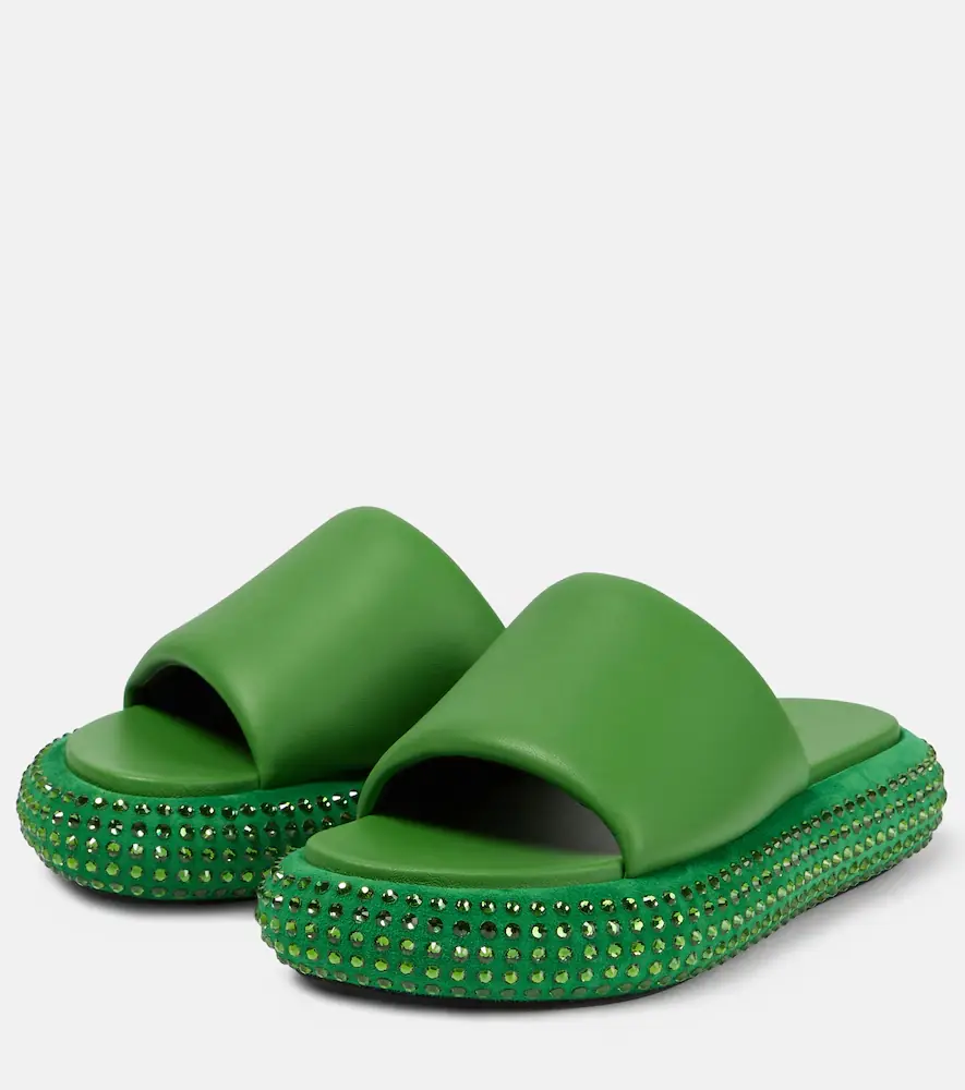 JW Anderson Embellished leather slides | Thumbnail 4 JW Anderson Embellished leather slides | Thumbnail 4
