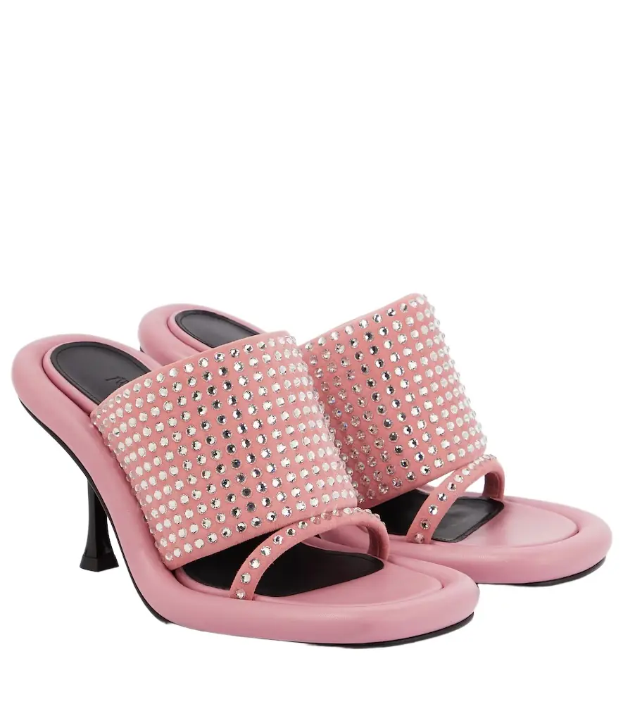 JW Anderson Bumper-Tube embellished mules