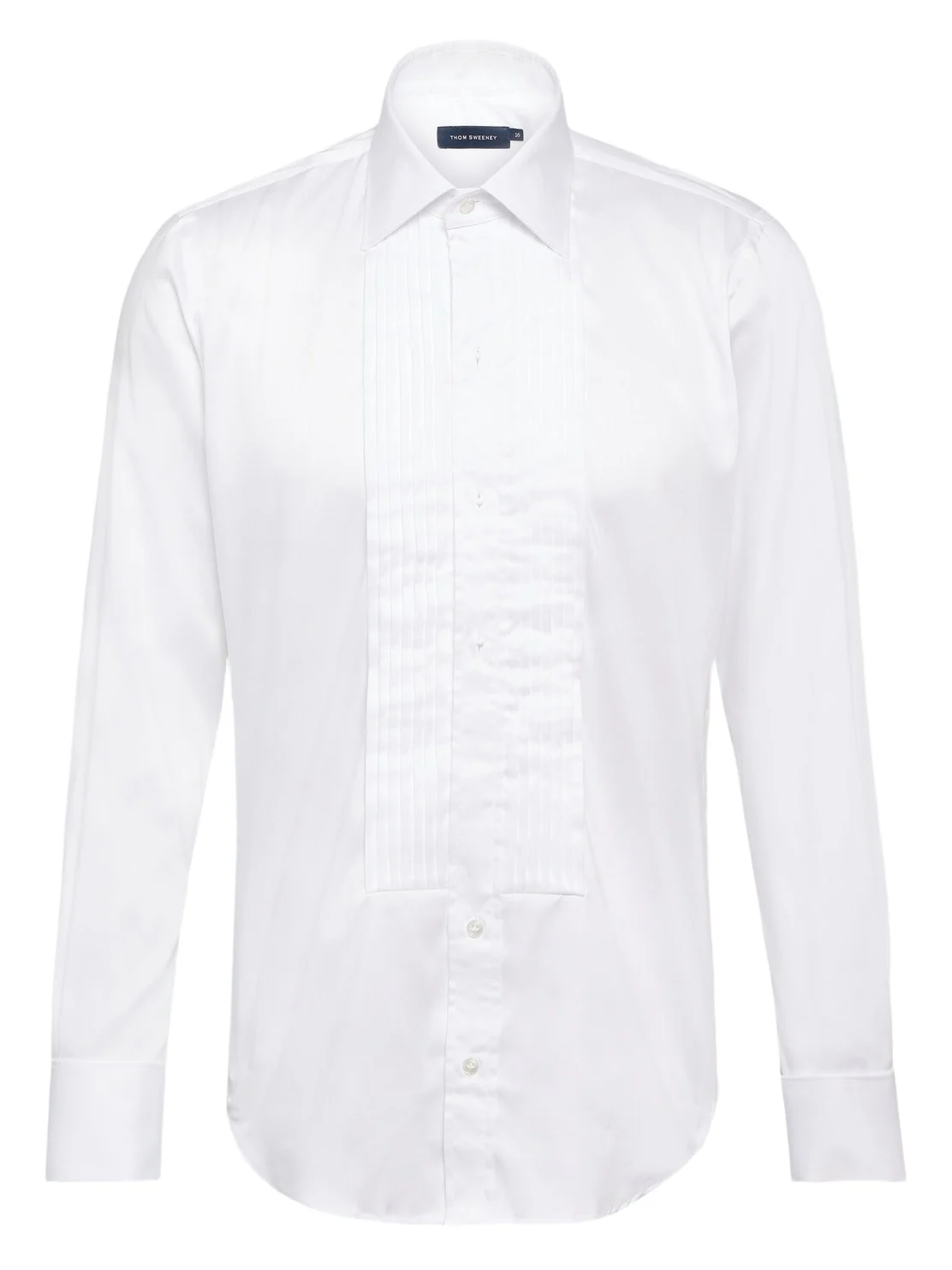 Cotton-blend poplin tuxedo shirt Cotton-blend poplin tuxedo shirt