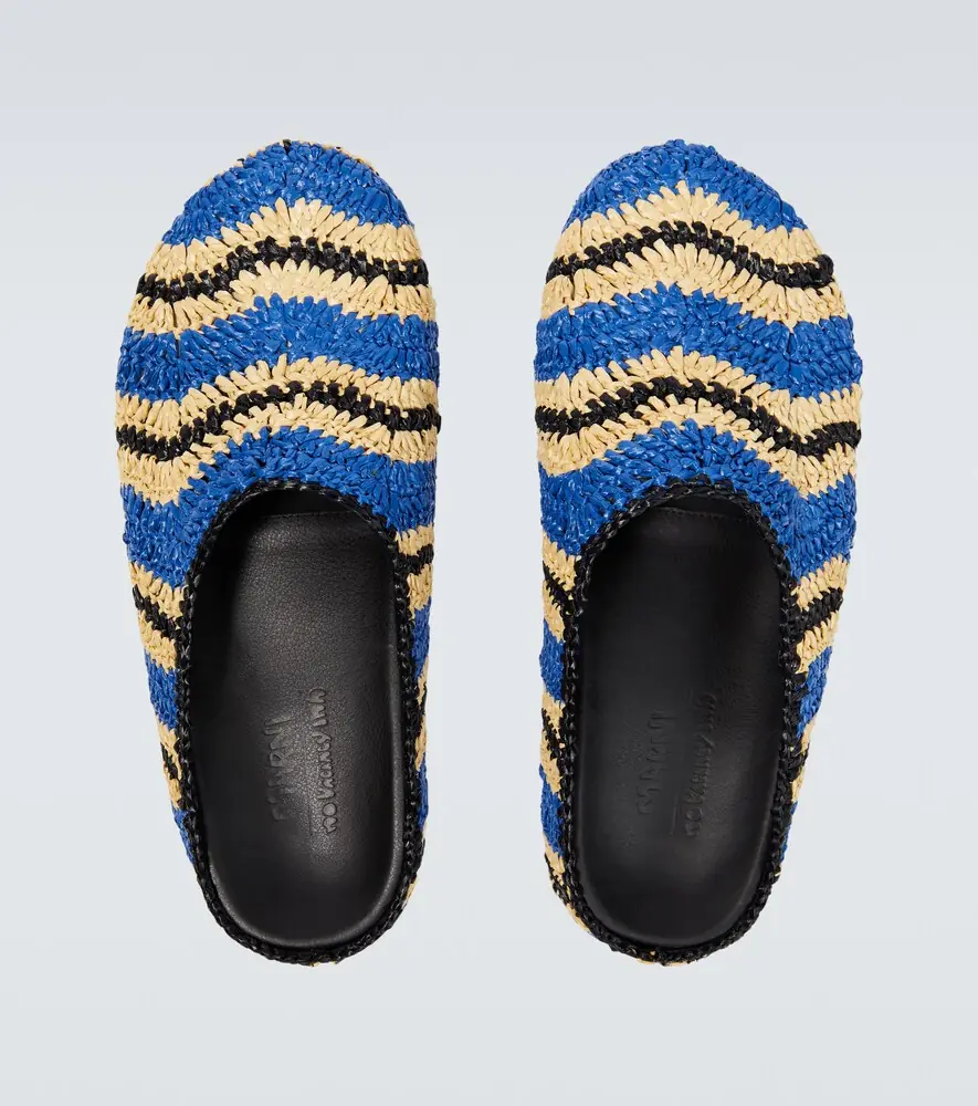 Marni x No Vacancy Inn raffia-effect slippers | Thumbnail 5