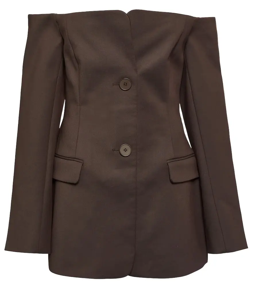 SIR Sandrine off-shoulder blazer dress | Image 1 SIR Sandrine off-shoulder blazer dress | Image 1
