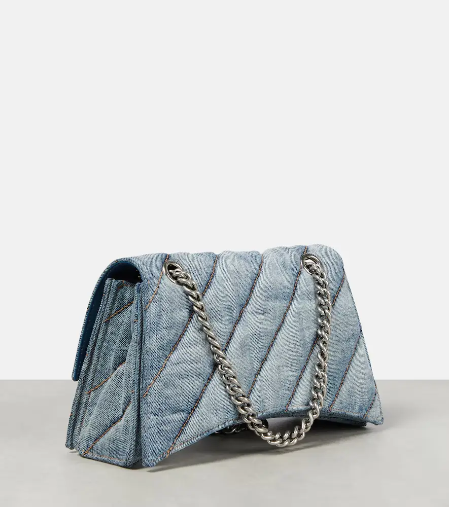 Balenciaga Crush Medium denim shoulder bag | Thumbnail 2 Balenciaga Crush Medium denim shoulder bag | Thumbnail 2