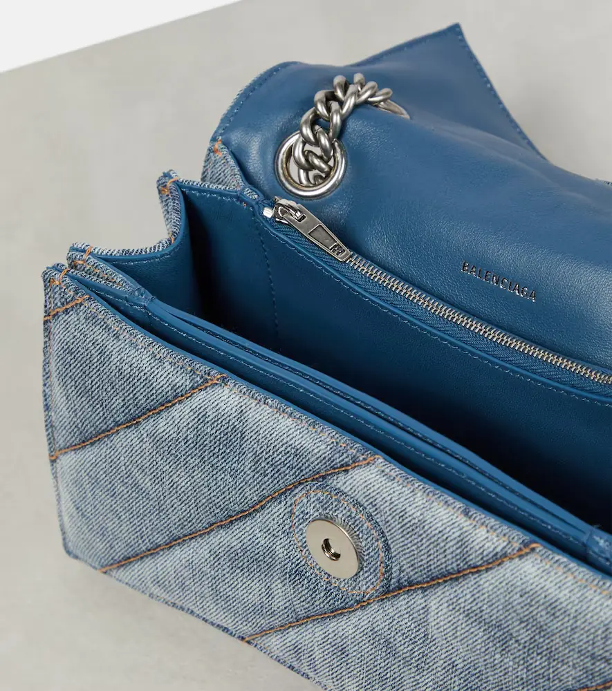 Balenciaga Crush Medium denim shoulder bag | Thumbnail 3 Balenciaga Crush Medium denim shoulder bag | Thumbnail 3