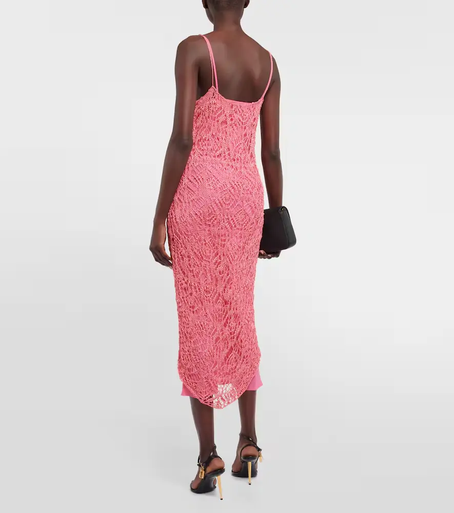 Tom Ford Openwork knit maxi dress | Thumbnail 4