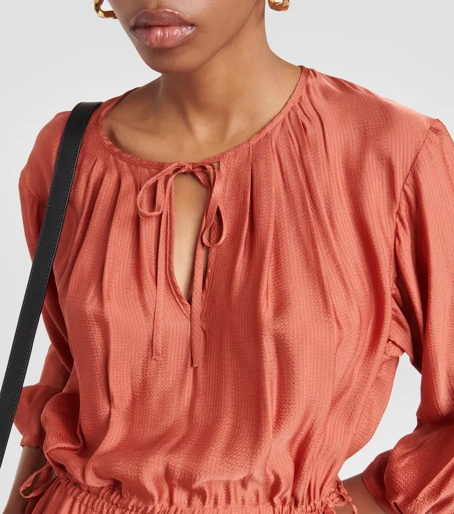A.P.C. A. P.C. Eve pleated jersey midi dress | Thumbnail 3 A.P.C. A. P.C. Eve pleated jersey midi dress | Thumbnail 3