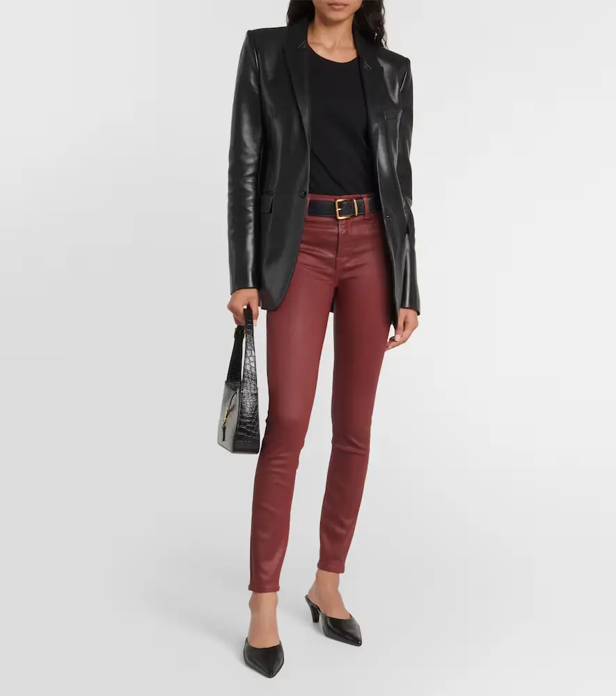 7 For All Mankind High-rise cotton-blend skinny jeans | Thumbnail 3