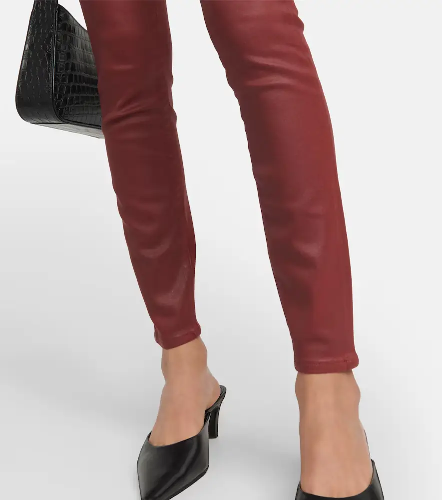 7 For All Mankind High-rise cotton-blend skinny jeans | Thumbnail 5