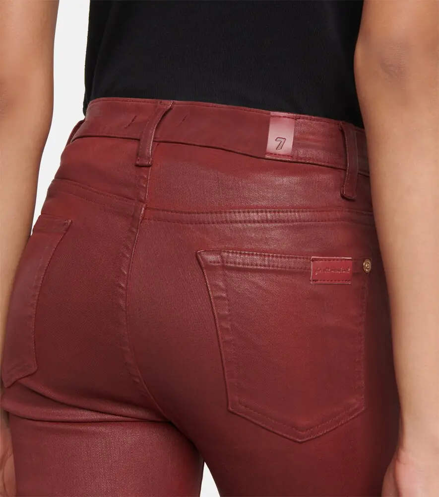 7 For All Mankind High-rise cotton-blend skinny jeans | Thumbnail 6