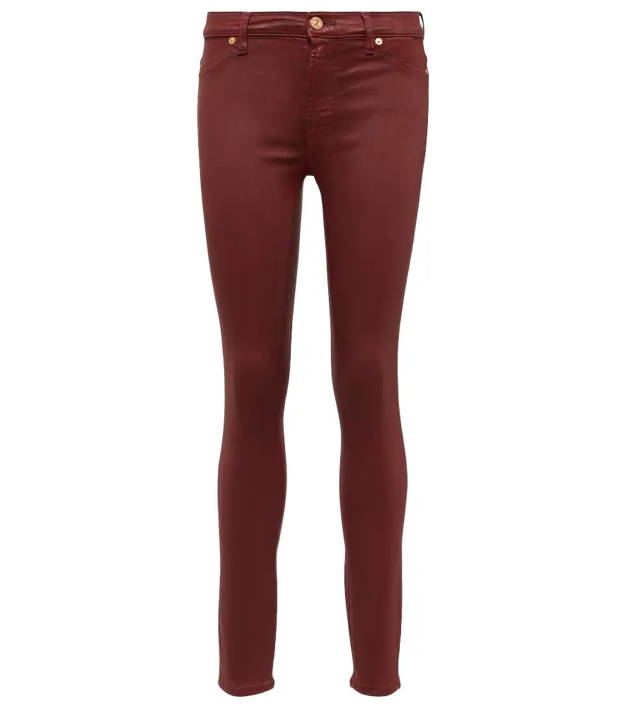 7 For All Mankind High-rise cotton-blend skinny jeans | Image 1 7 For All Mankind High-rise cotton-blend skinny jeans | Image 1