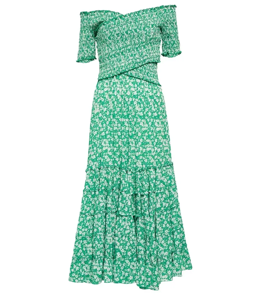 Poupette St Barth Soledad floral midi dress | Image 1 Poupette St Barth Soledad floral midi dress | Image 1