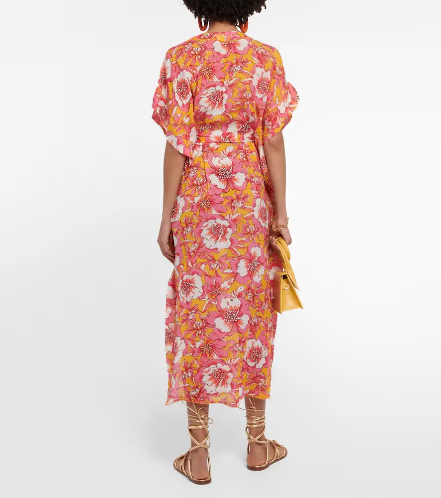 Poupette St Barth Andrea floral kaftan | Thumbnail 3