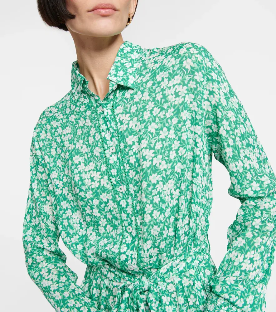 Poupette St Barth Kimi printed shirt dress | Thumbnail 4 Poupette St Barth Kimi printed shirt dress | Thumbnail 4