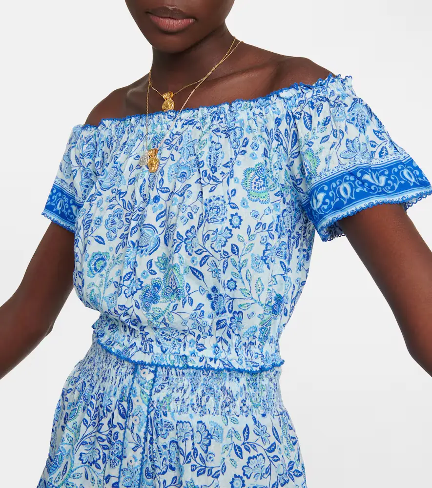 Poupette St Barth Camila printed top | Thumbnail 4