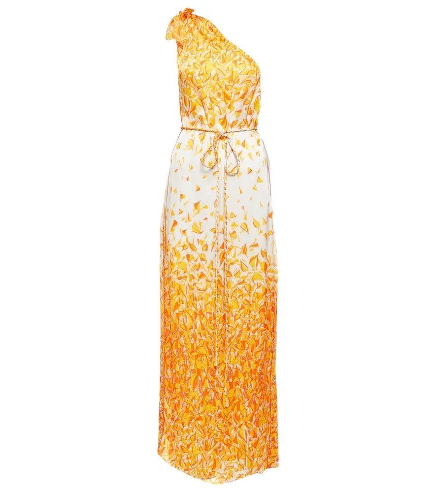 Poupette St Barth Isabelle one-shoulder maxi dress
