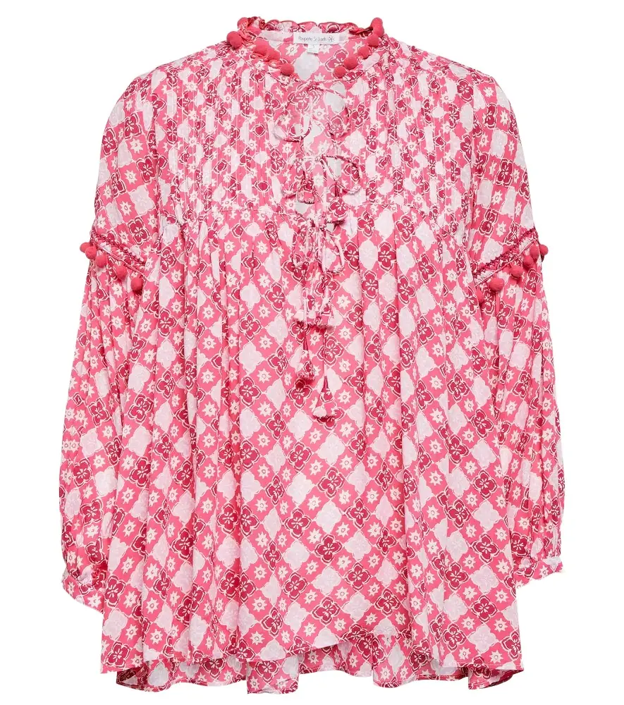 Poupette St Barth Clara printed blouse