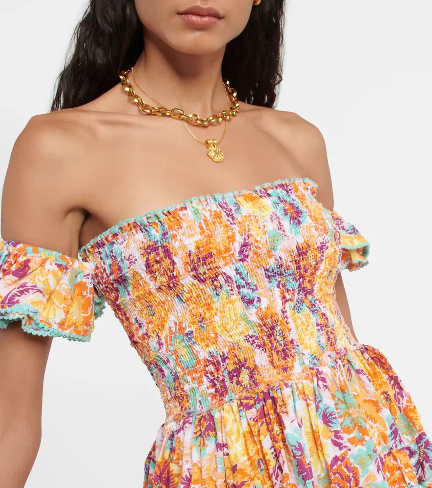 Poupette St Barth Aurora floral cotton minidress | Thumbnail 2 Poupette St Barth Aurora floral cotton minidress | Thumbnail 2
