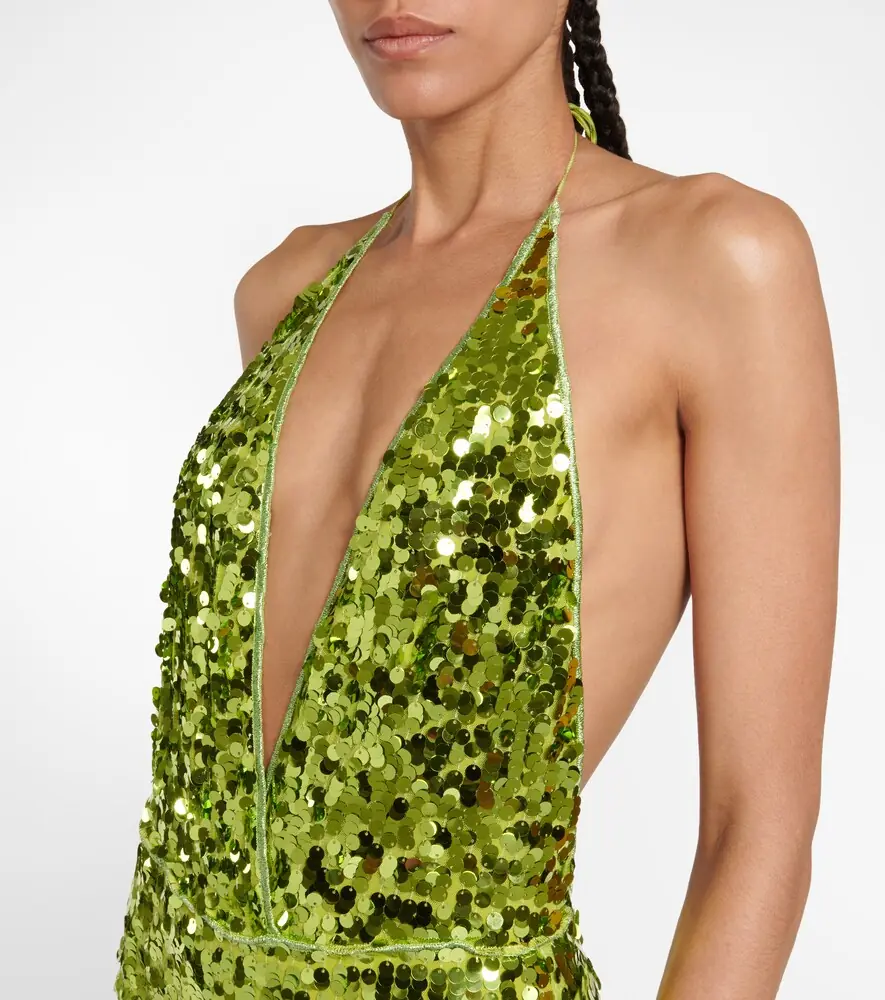 Oséree Oséree Sequined halterneck swimsuit | Thumbnail 2