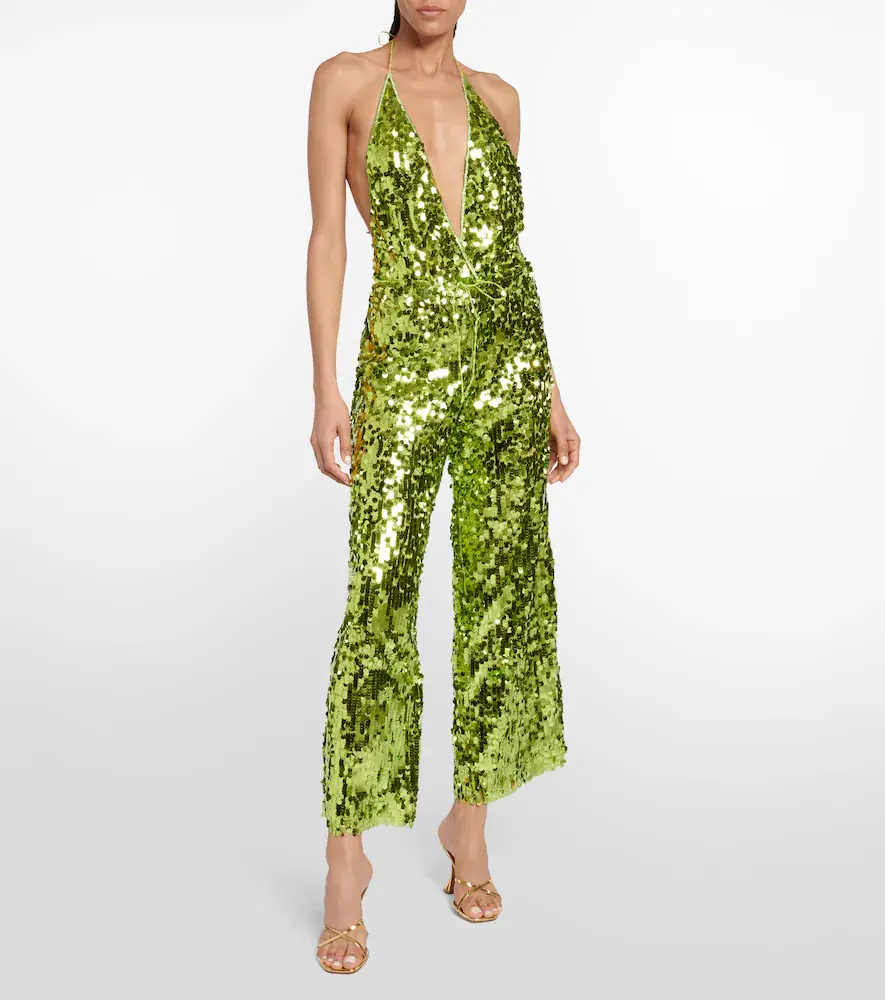 Oséree Oséree Sequined halterneck swimsuit | Thumbnail 4