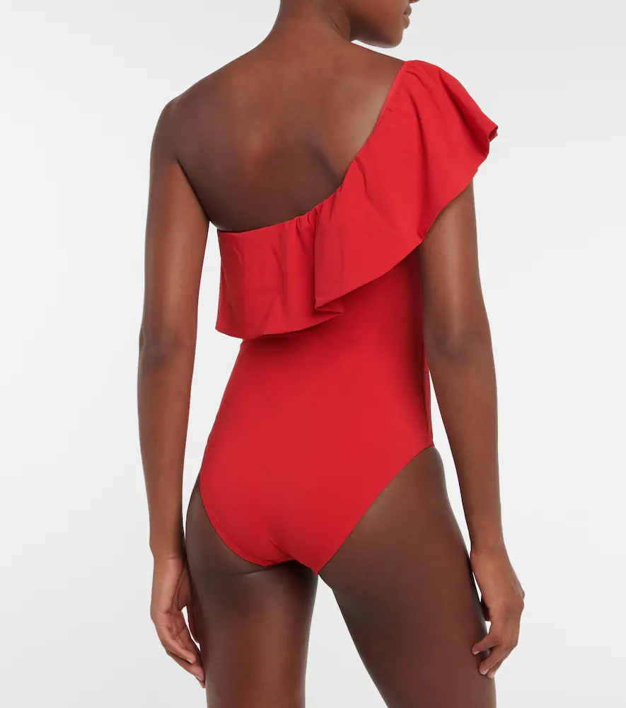 Karla Colletto Ruffle-trimmed one-shoulder swimsuit | Thumbnail 3